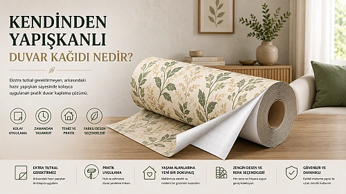 Kendinden Yapışkanlı Duvar Kağıdı Nedir?