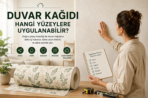 Duvar Kağıdı Hangi Yüzeylere Uygulanabilir?